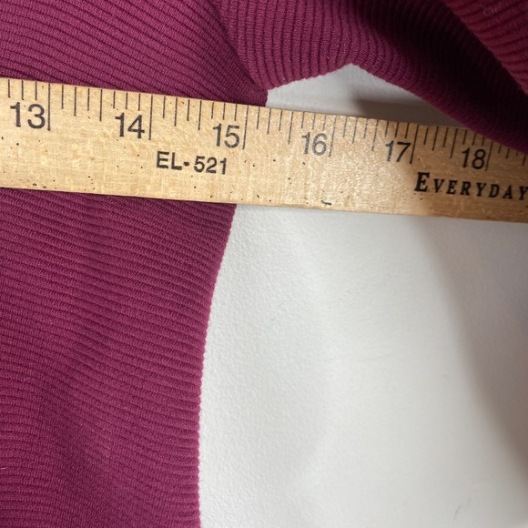 Boden Violet Ottoman Dress 2 Ruby Red Ribbed Midi Collar Classic Preppy Twee - Picture 9 of 11